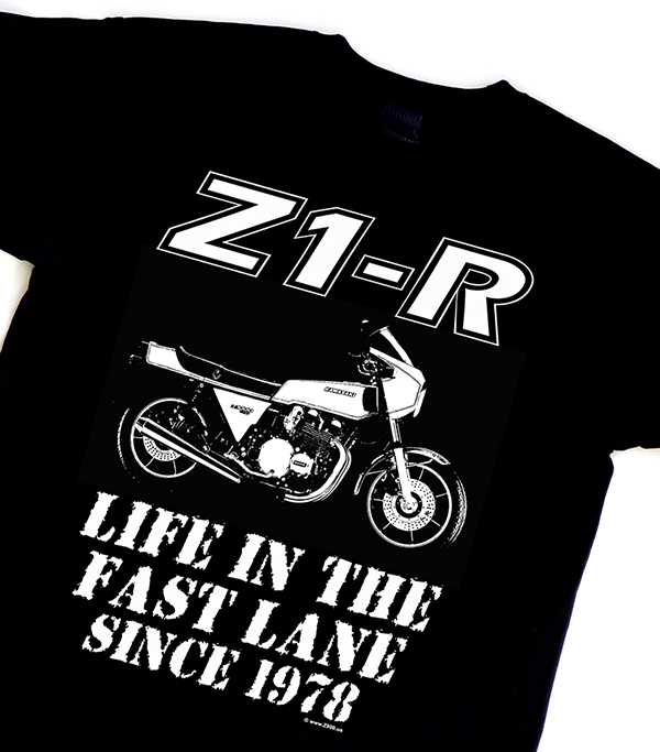 T-Shirt schwarz "Z1-R LIFE IN THE FAST LANE SINCE 1978"